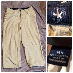 Boys khaki pants 14